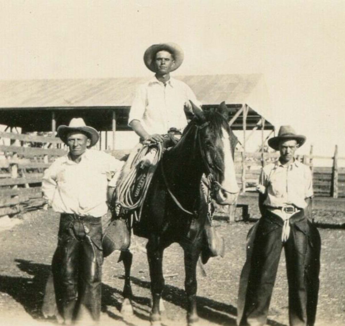3 Cowboys Near Broome Texas 1929 imaginary-friend-asylum-on-steam
